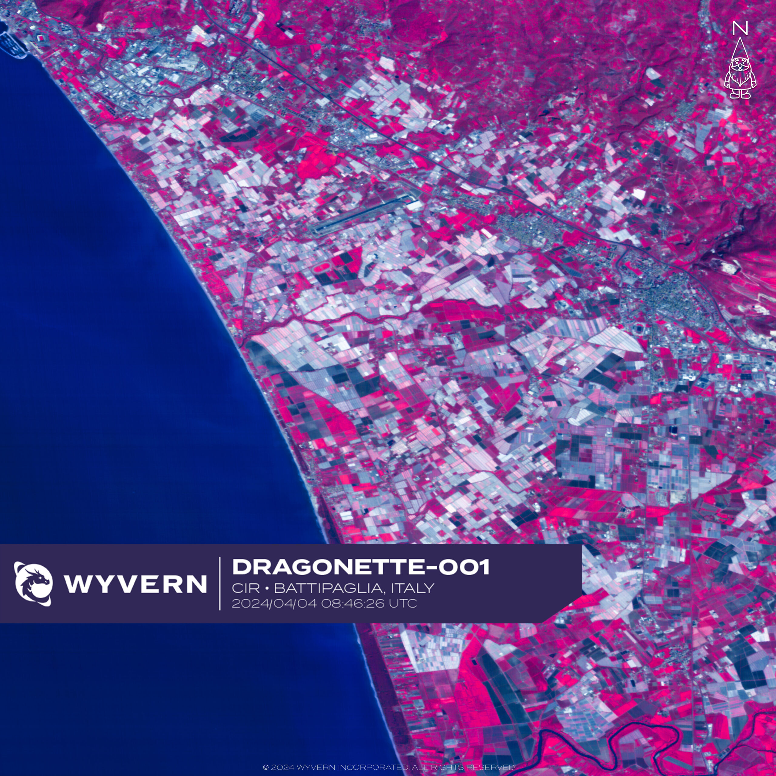 Satellite data from Italy