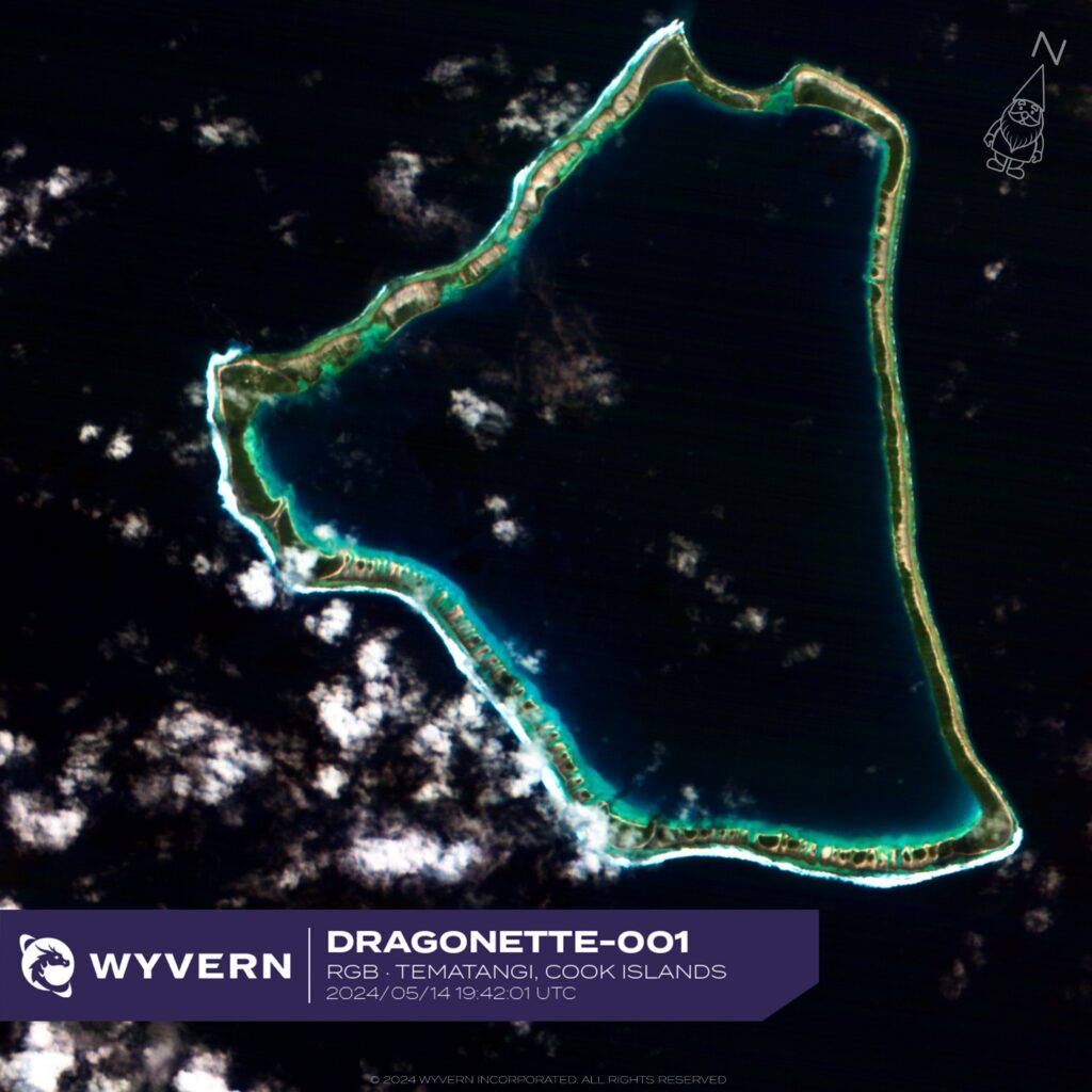 Hyperspectral satellite imagery of Earth from Wyvern's Dragonette satellite constellation.